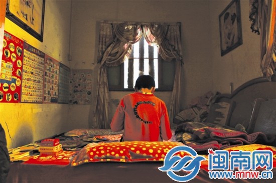 小斌獨自呆在貼滿動物圖鑒的昏暗小屋里,才最安靜